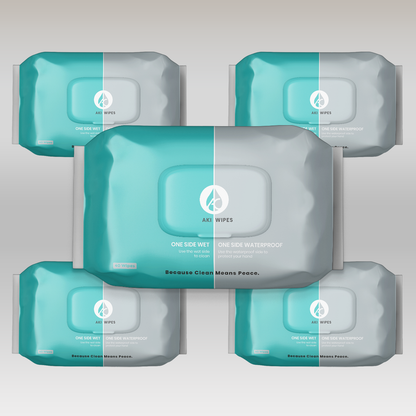 Aki Wipes (Dual-Sided Wet Wipes)