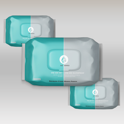 Aki Wipes (Dual-Sided Wet Wipes)